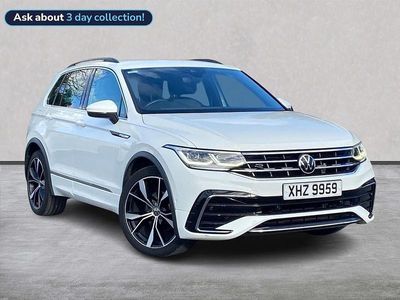 White Used 2021 VW Tiguan R-line SUV | £22,150 (Fair price)