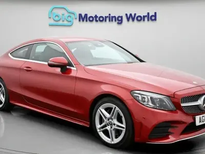 Begagnad Mercedes C200 AMG line 184 HK (135 kW) 2019 Röd Sportkupé