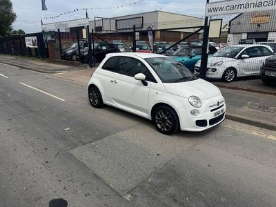 White Used 2014 Fiat 500 S Hatchback | £4,795 (Expensive)
