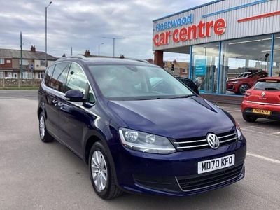 Used VW Sharan SE 150 HP (110 kW) 2021 Blue MPV
