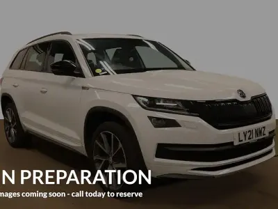 Used Skoda Kodiaq SportLine 150 HP (110 kW) 2021 White SUV
