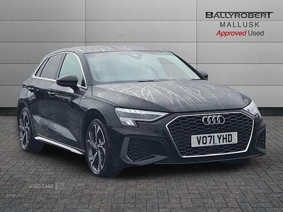 Used Audi A3 S-Line 116 HP (85 kW) 2021 Black Sedan