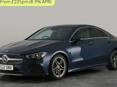Used Mercedes CLA180 AMG line 136 HP (100 kW) 2022 Blue Sedan