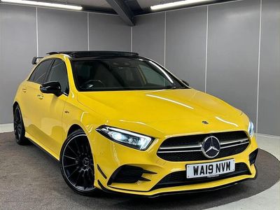 Used Mercedes A35 AMG Premium Plus 301 HP (221 kW) 2019 Yellow Hatchback