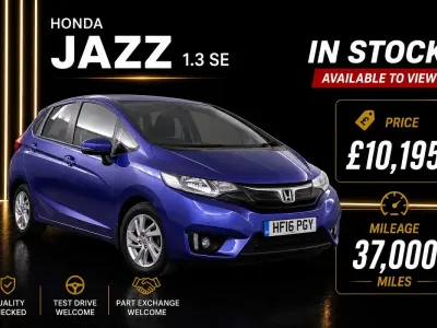 Used Honda Jazz SE 102 HP (75 kW) 2016 Blue Hatchback