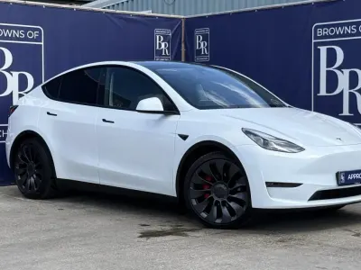 Used Tesla Model Y Performance 75 kW (102 HP) 2023 White SUV
