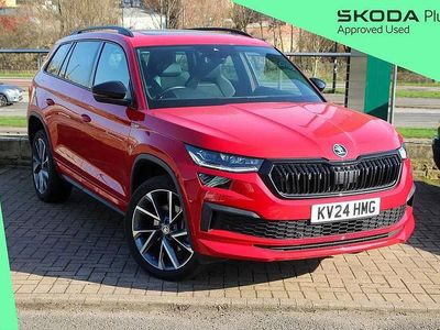 Used Skoda Kodiaq SportLine 187 HP (137 kW) 2024 Velvet red metallic SUV