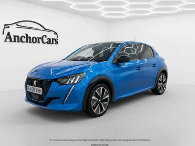 Second-hand Peugeot e-208 GT 100 kW (136 CP) 2020 Albastru Hatchback