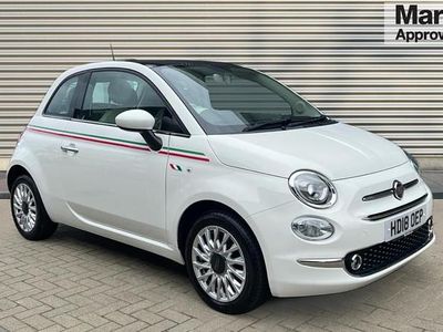 White Used 2018 Fiat 500 Lounge Hatchback | £7,520 (Fair price)