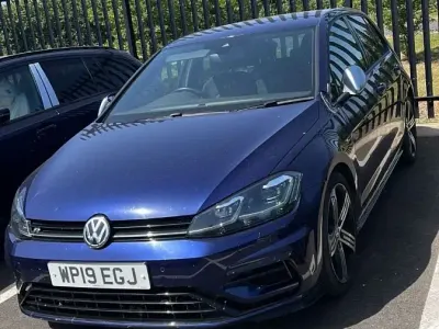 Used VW Golf VII R 2019 Blue Hatchback