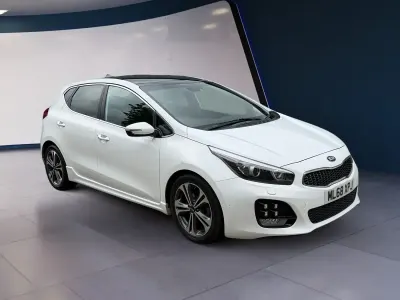 Used Kia Ceed GT-Line S 136 HP (100 kW) 2018 White Hatchback