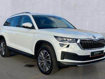 Used Skoda Kodiaq SE L Executive 150 HP (110 kW) 2024 Moon white SUV