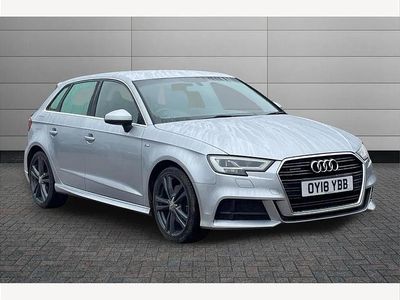 Used Audi A3 S-Line 184 HP (135 kW) 2018 Silver Sedan