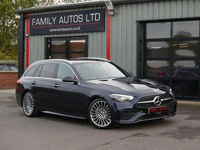 Blue Used 2022 Mercedes C200 AMG Line Premium Estate | £26,500 (Fair price)