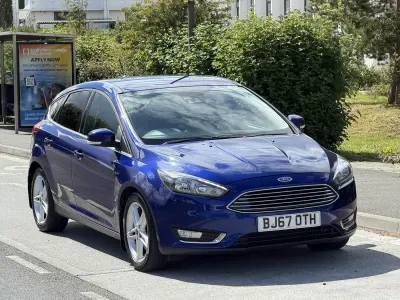 Used Ford Focus Titanium 2017 Blue Hatchback
