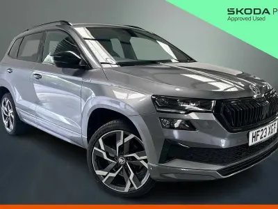 Used Skoda Karoq SportLine 110 HP (80 kW) 2023 Graphite grey metallic SUV