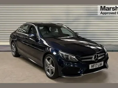 Used Mercedes C200 AMG Line Premium 184 HP (135 kW) 2017 Blue Sedan