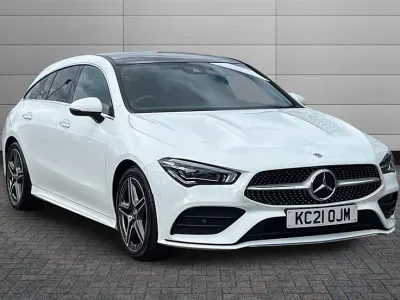 Used Mercedes CLA220 AMG Line Premium Plus 2021 Polar white Sedan