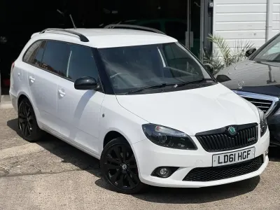 Used Skoda Fabia vRS 180 HP (132 kW) 2011 White Estate