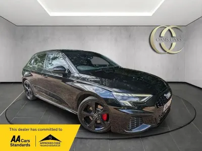 Used Audi A3 Sportback S-Line 2021 Black Hatchback