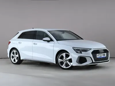 Used Audi A3 Sportback S-Line 110 HP (80 kW) 2022 White Hatchback
