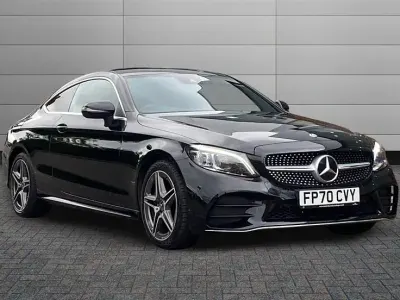 Used Mercedes C300 AMG Line Premium 258 HP (189 kW) 2020 Black Coupe