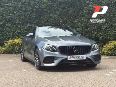 Used Mercedes E220 AMG Line Premium 194 HP (142 kW) 2017 Grey Coupe