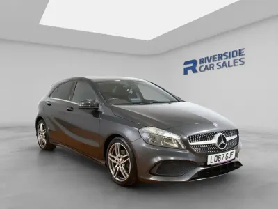 Used Mercedes A200 AMG line 136 HP (100 kW) 2017 Black Hatchback