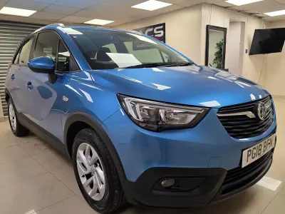 Used Vauxhall Crossland X 81 HP (59 kW) 2018 Blue SUV