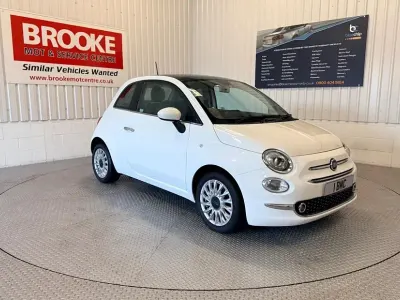 Used Fiat 500 Lounge 69 HP (50 kW) 2018 White Hatchback