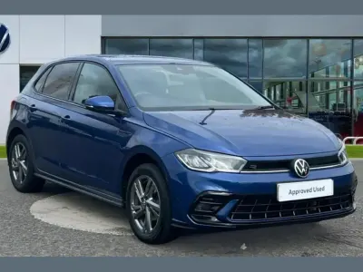 Used VW Polo R-line 95 HP (69 kW) 2024 Reef blue metallic Hatchback