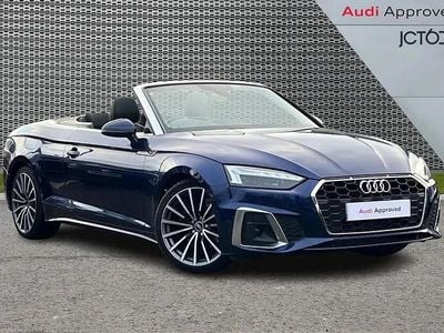 Blue Used 2021 Audi A5 Cabriolet S-Line Cabriolet | £24,581 (Fair price)