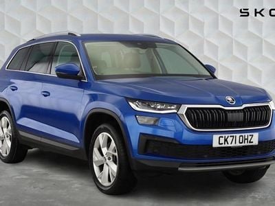 Race blue metallic Used 2021 Skoda Kodiaq SE L SUV | £23,400 (Fair price)