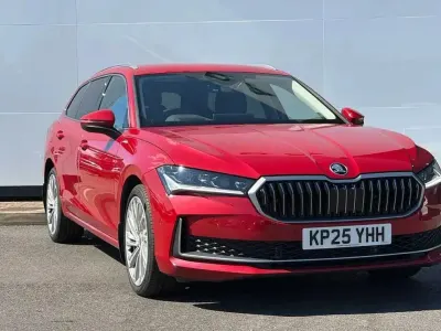 Used Skoda Superb LAURIN & KLEMENT 190 HP (139 kW) 2025 Carmine red metallic Estate