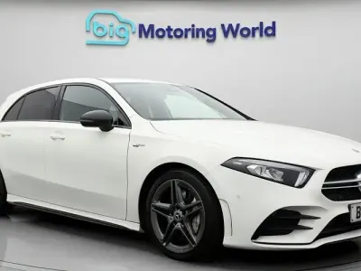 Used Mercedes A35 AMG Executive 306 HP (225 kW) 2021 White Hatchback