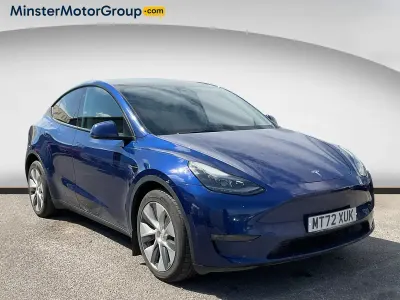 Used Tesla Model Y Long Range AWD 378 kW (514 HP) 2022 Blue SUV