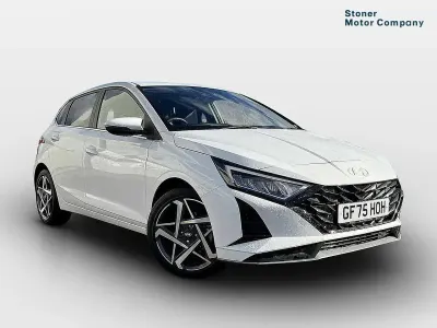 New Hyundai i20 Premium 100 HP (73 kW) 2025 White Hatchback
