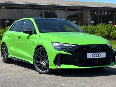 New Audi RS3 Sport 400 HP (294 kW) 2026 Green Sedan