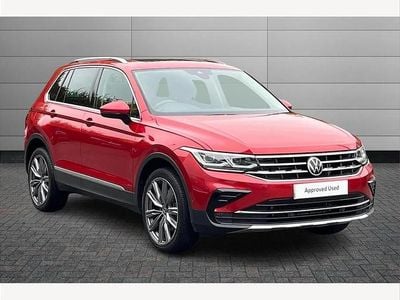 Red Used 2021 VW Tiguan Elegance SUV | £20,250 (Good price)