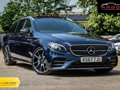 Used Mercedes E43 AMG Premium 395 HP (290 kW) 2018 Blue Estate