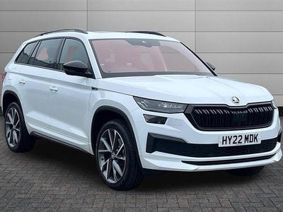 Used Skoda Kodiaq SportLine 190 HP (139 kW) 2022 Moon white metallic SUV