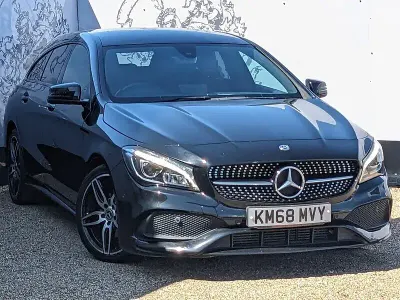 Used Mercedes CLA200 AMG line 136 HP (100 kW) 2018 Black Coupe