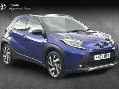 Used Toyota Aygo X 71 HP (52 kW) 2022 Juniper blue with black SUV