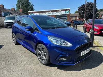 Used Ford Fiesta ST-Line 125 HP (91 kW) 2018 Blue Hatchback