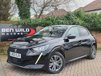 Used Peugeot e-208 Allure Premium 100 kW (136 HP) 2021 Black Hatchback