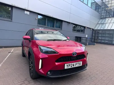 Used Toyota Yaris Hybrid Design 2024 Red Hatchback