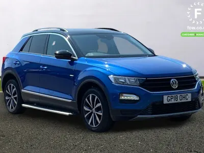 Used VW T-Roc Design 116 HP (85 kW) 2018 Blue SUV