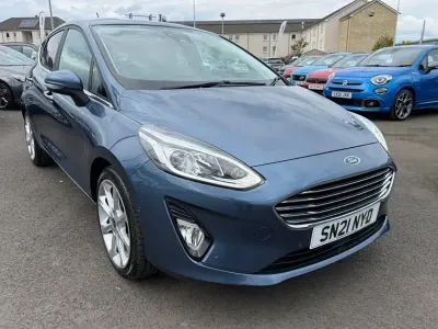 Używany Ford Fiesta Titanium X 125 KM (91 kW) 2021 Niebieski Hatchback
