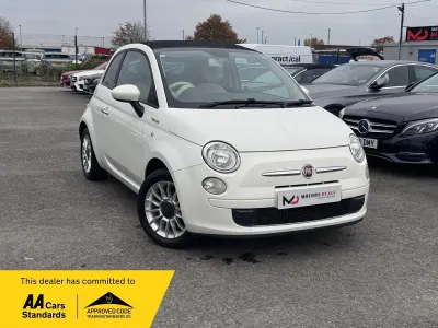 Begagnad Fiat 500C Lounge 69 HK (50 kW) 2013 Vit Cab