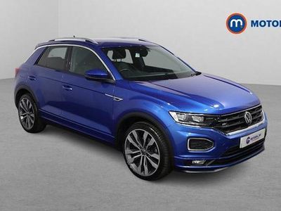 Used VW T-Roc R-line 150 HP (110 kW) 2021 Blue SUV